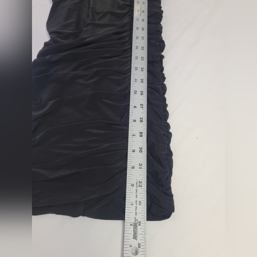 naked wardrobe Black Ruched Midi Skirt - Picture 4 of 11